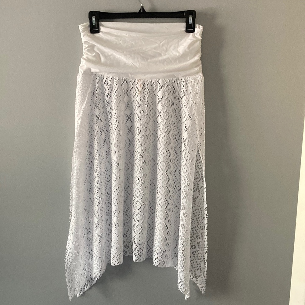White Swim Coverup with Elegant Design